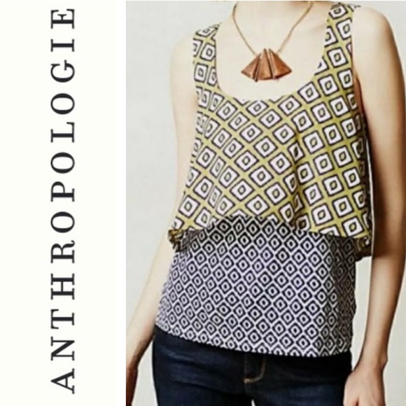 Anthropologie Tops - Anthropologie Meadow Rue layered tank top size M